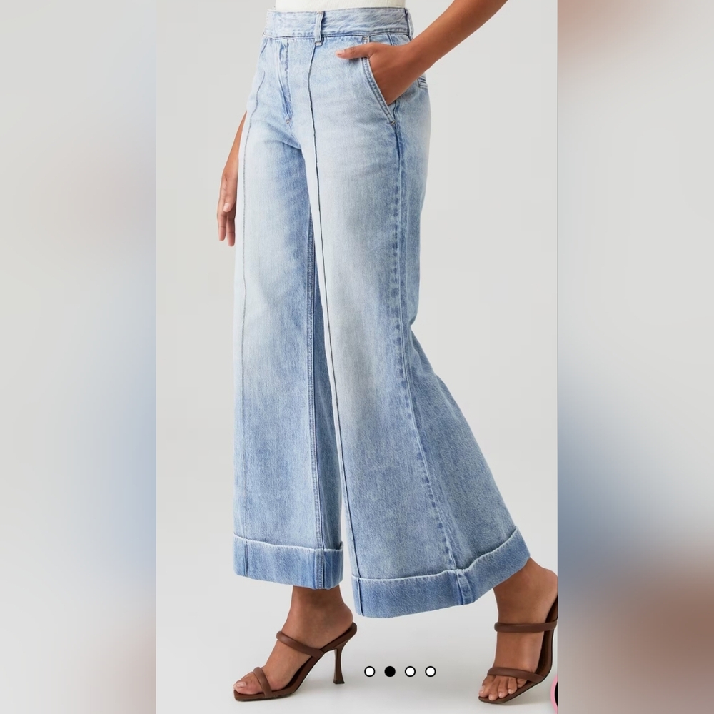 NWT RBL PUPPET THE AVERY WIDE LEG TROUSER SIZE 30 - Picture 3 of 7